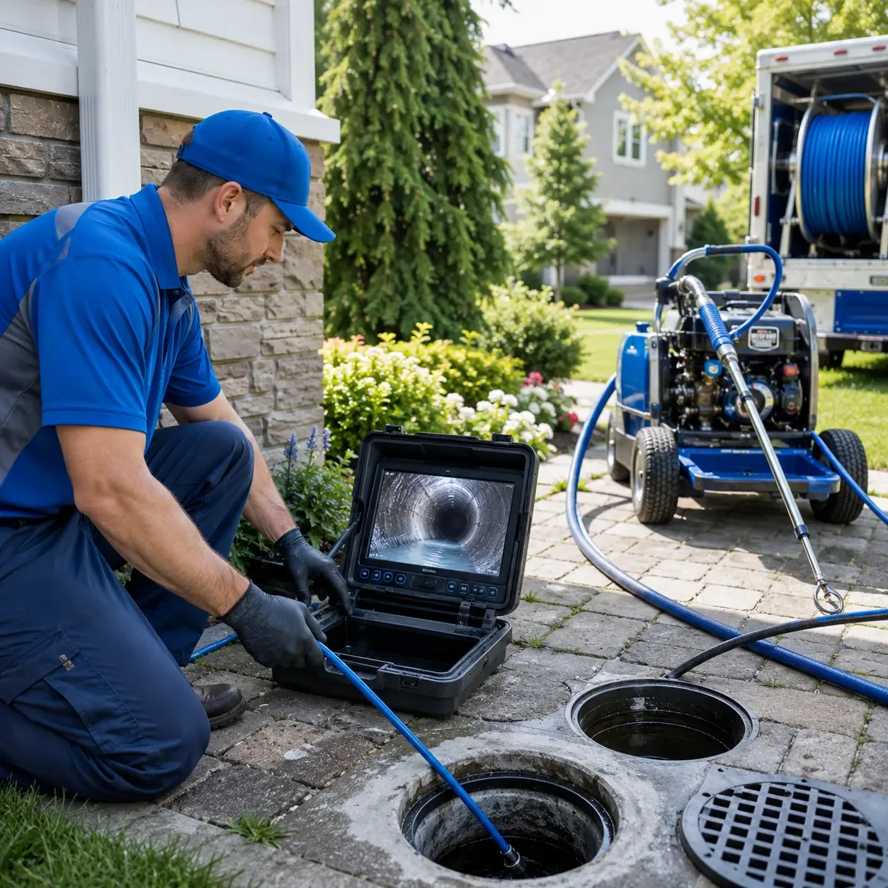 Outdoor drain cleaning professionals serving Centrahoma, OK