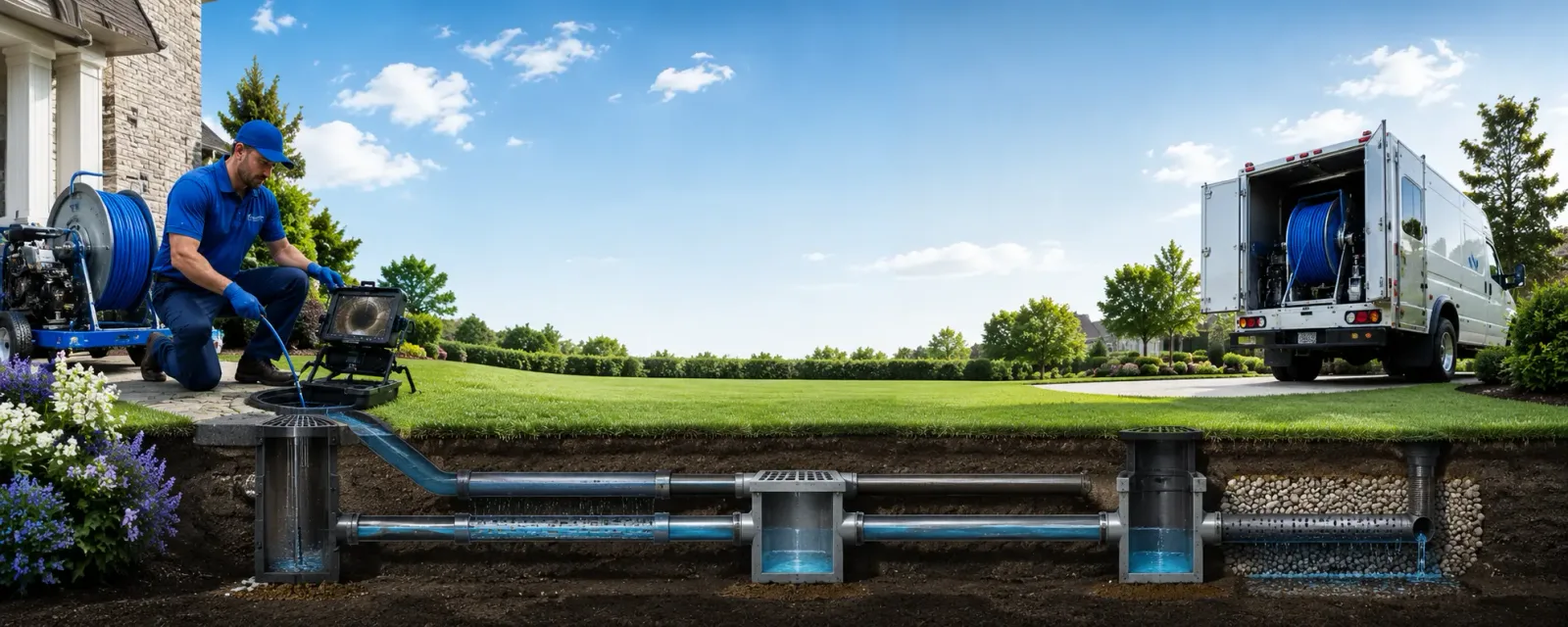 Outdoor drain cleaning information for Centrahoma, OK